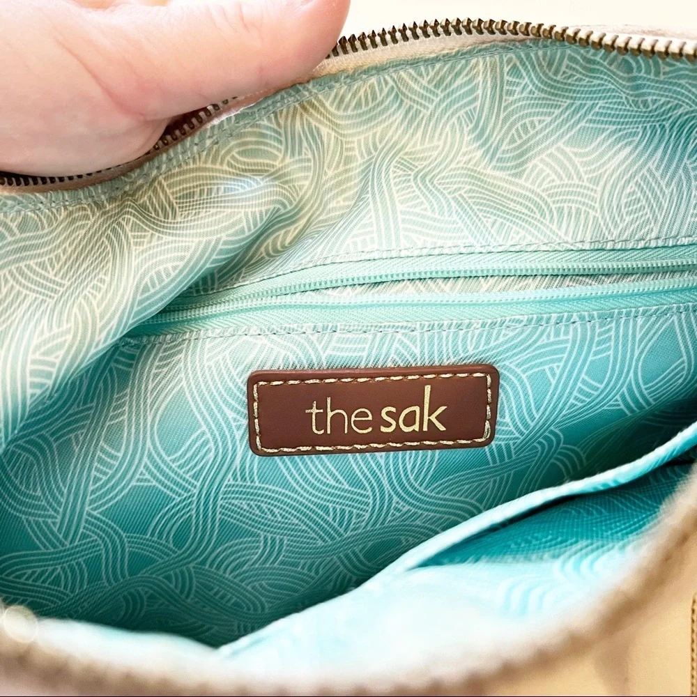 The Sak White Leather Crossbody Bag Adjustable Strap - Picture 7 of 11